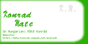 konrad mate business card